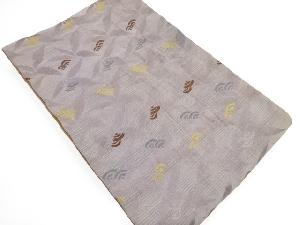 アンティーク　青海波に草葉模様織り出し子供帯（材料）